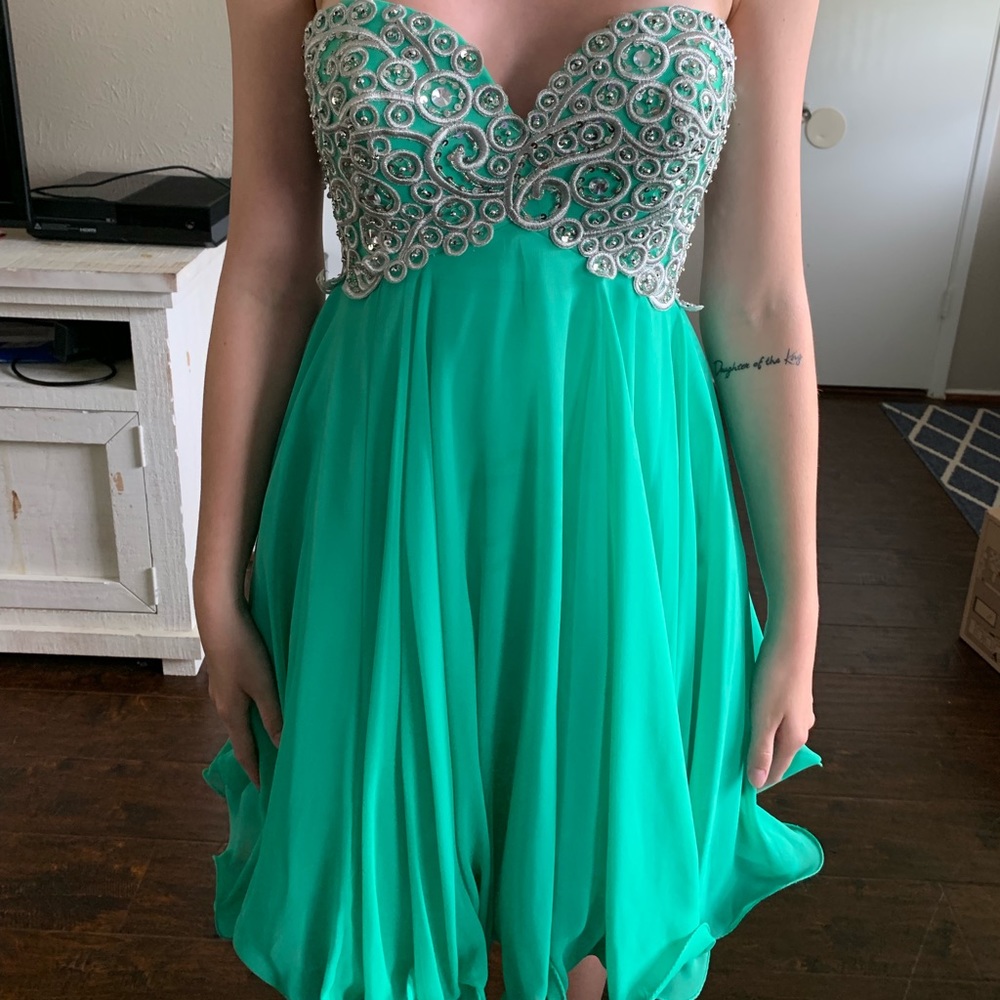 Sea foam Short dress